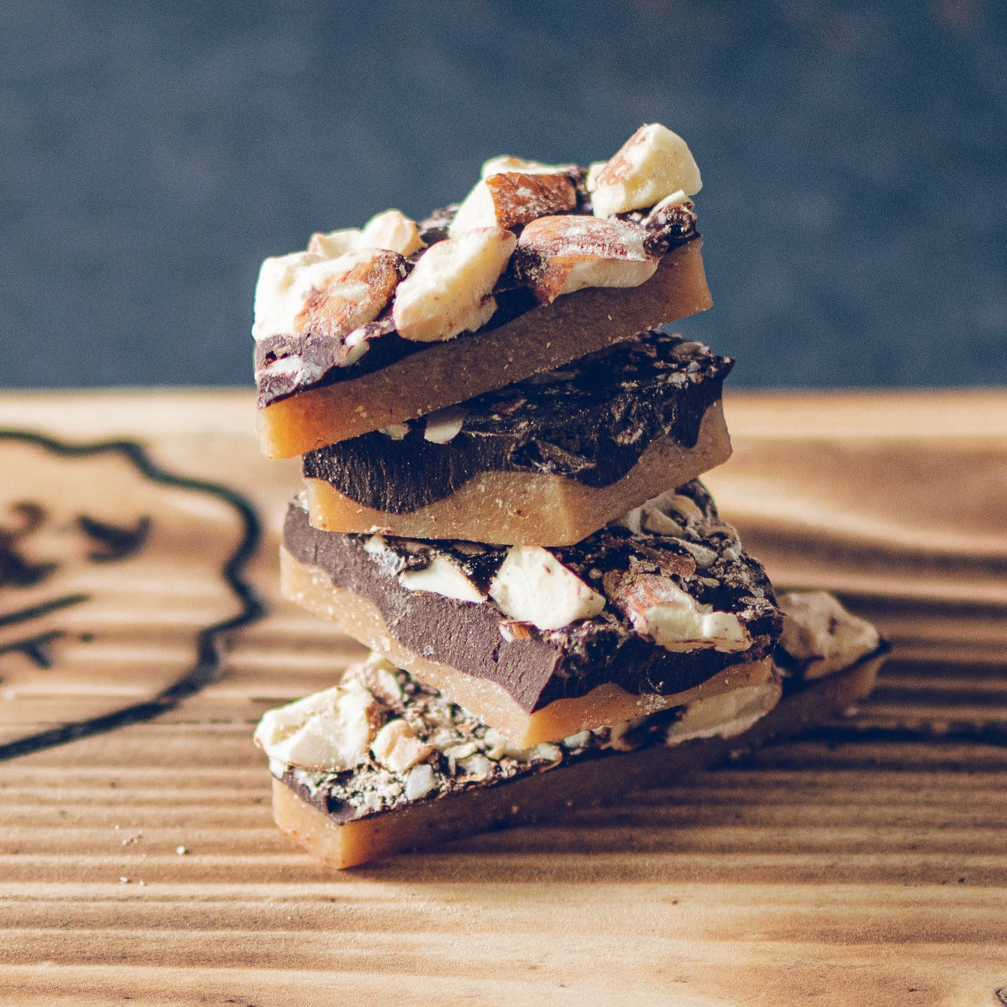 Dark Chocolate Almond Toffee from MacSweet's Gourmet in Massachusetts