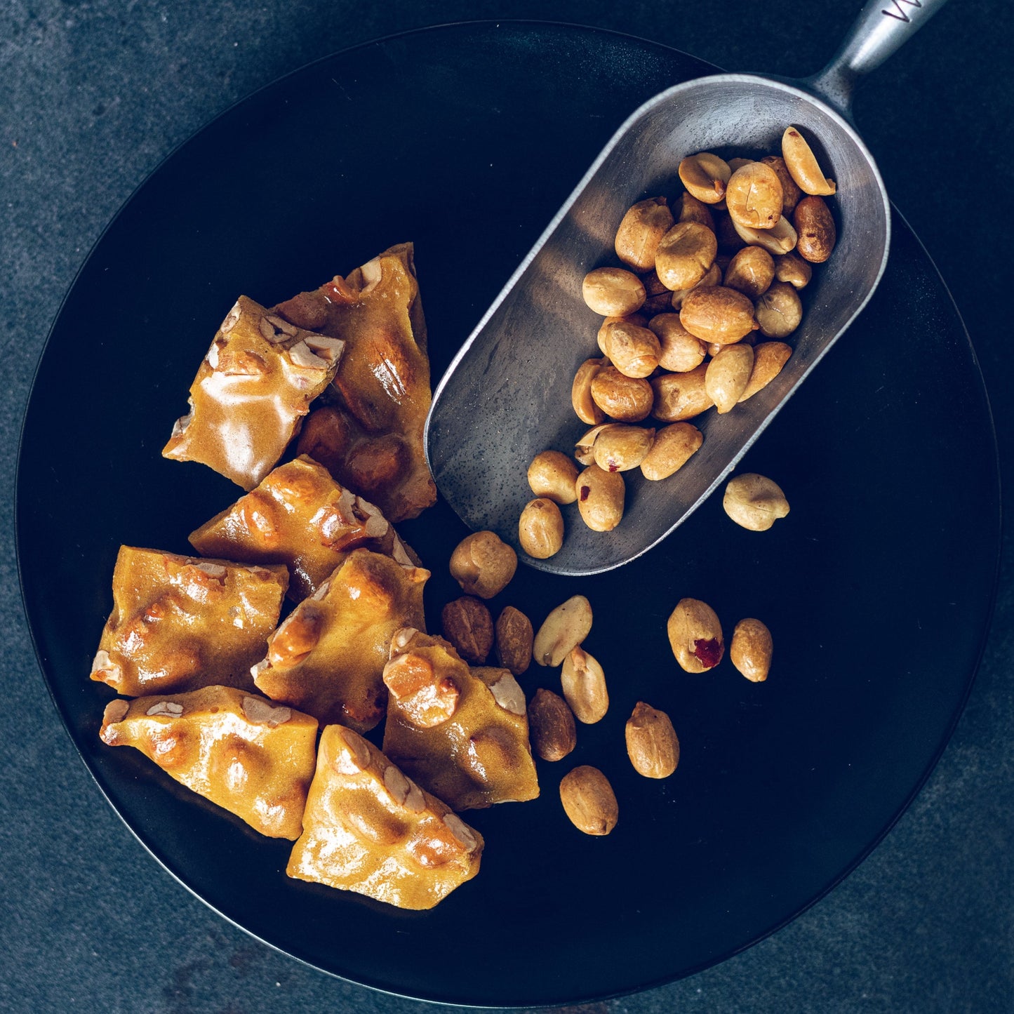 Fresh roasted peanuts, a main ingredient in our Traditional Peanut Brittle at MacSweet's Gourmet in Massachusetts