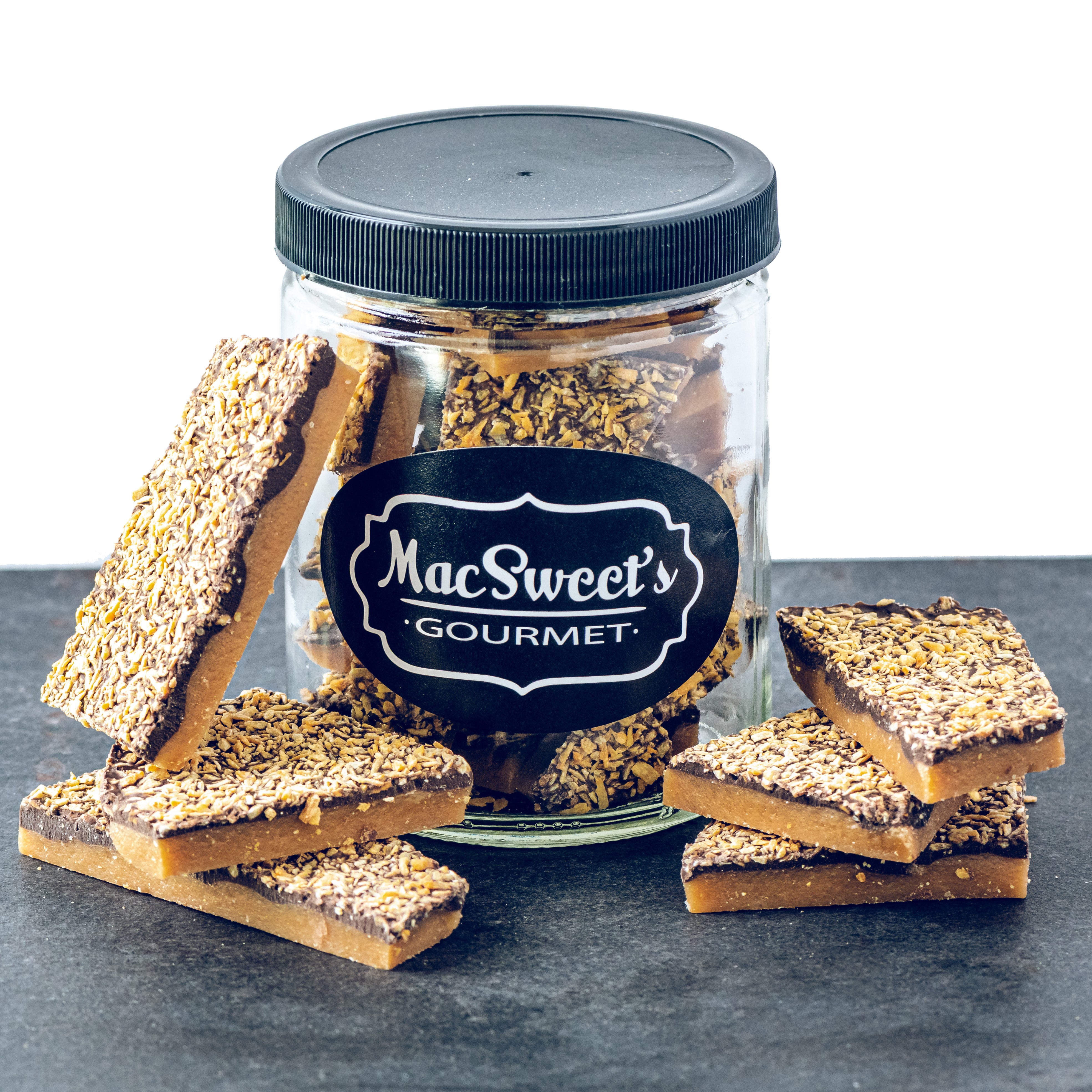 Toasted Coconut Toffee (GF) – MacSweet's Gourmet